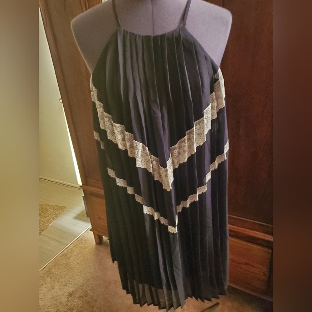 As You Wish Black White Lace Summer Dress